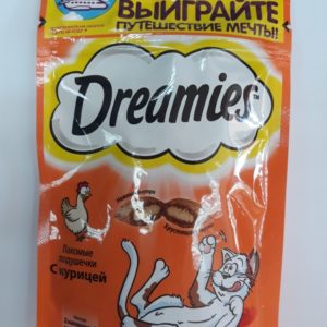 Dreamies Лакомые подушечки д/кошек Курица 60г