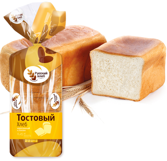 Хлеб Тостовый нарезной 0,45 кг.