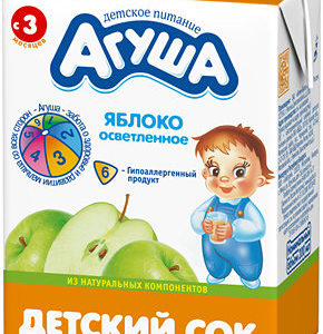Агуша сок Яблочный отсветленный 0,2л