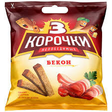 Сухари «3 корочки» ржаные бекон 40г