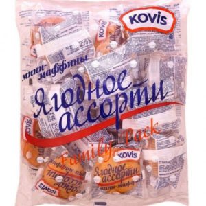 Мини-кексы «Ковис» Ягодное ассорти