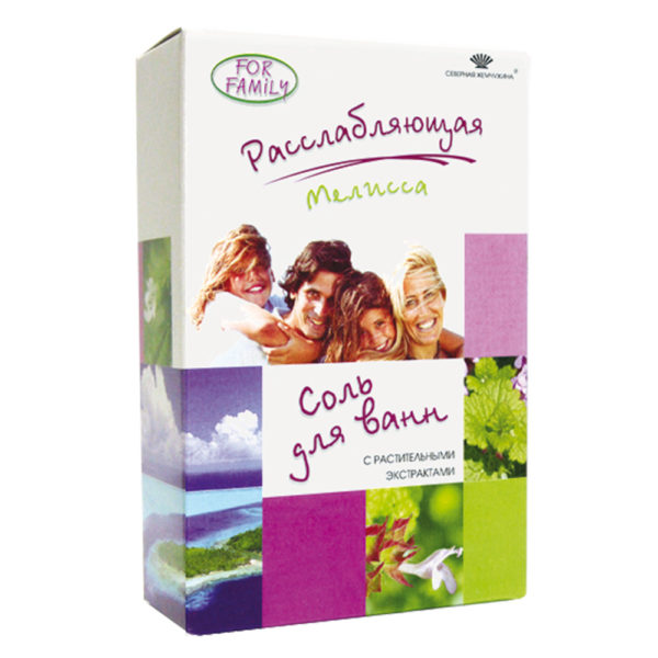 Соль д/ванн «For Famely» 500г Мелиса