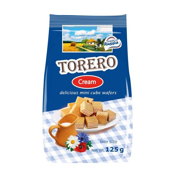 Вафли «Тореро» Шоколадные сливки 125г