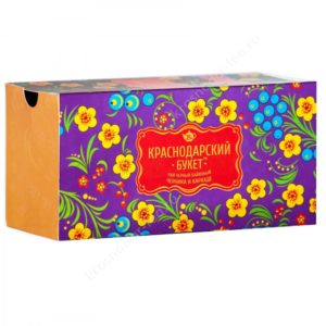 Чай «Краснодарский букет» черный черника/каркаде 25п